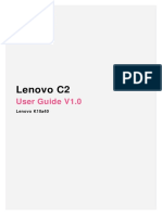 Lenovo C2: User Guide V1.0