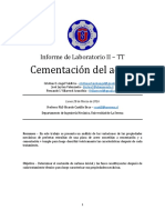 TT - Informe Cementación