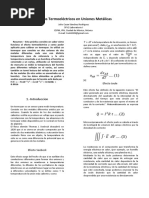 Efectos Termoelectricos en Uniones Metalicas