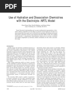 Use of Hydration and Dissociation Chemistries Chen Mathias Orbey 1999