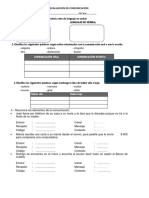 Evaluación de Comunicación