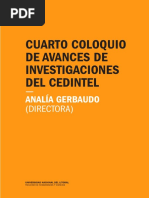 IV Coloquio de Avances de Investigaciones Del Cedintel (2016)