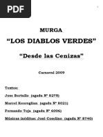 Diablos Verdes 2009 - Repertorio