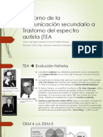 Trastorno de La Comunicación Secundario A Trastorno Del Espectro Autista.