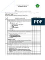 Checklist Keterampilan Ekstraksi Vakum