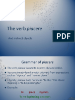 Il Verbo Piacere