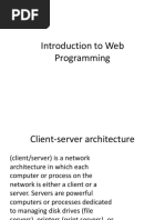 Introduction To Web Programming