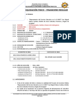 Informe de Liquidación Fisico