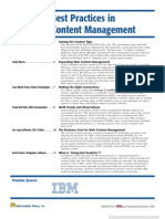 Web Content Management (November December 2009)