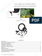 Drip Irrigation Kit Instruction Manual Gravity Feed Kit For Vegetable Garden GFVG 1 PDF