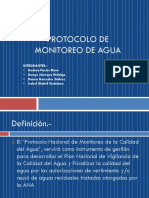 EXPOSICION Protocolo de Monitoreo de Agua