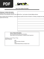 Root Cause Analysis Template 41