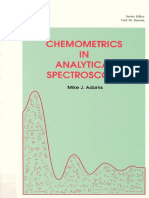 (RSC Analytical Spectroscopy Momographs) M. J. Adams-Chemometrics in Analytical Spectroscopy - Royal Society of Chemistry (1995)