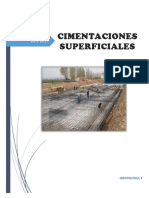 Cimentaciones Superficiales