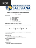 Reacciones Multisustratos