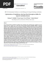 Optimization of Standalone Solar Heat Fired Absorption Chiller For Typical Australian Homes