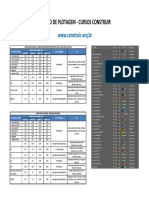 Padrão Plotagem Cursos Construir