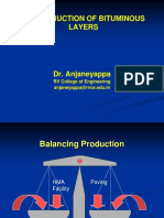 Construction of Bituminous Layers BBMP