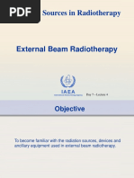 Lecture 4 - Sources in Radiotherapy - External Beam Radiotherapy