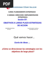 Objetivos de Largo Plazo