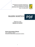 Masini Horticole - Referat