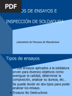 Tipos de Ensayo de Soldadura