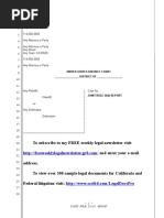 Sample Joint Rule 26 (F) Report in United States District Court