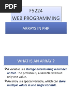 Arrays in PHP