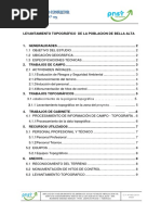 Informe Topografico Bella Alta