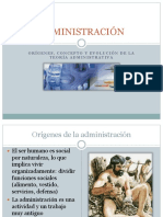 Administración - Origenes, Concepto y Evolución