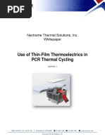 Nextreme Whitepaper Use of Thin-Film Thermoelectrics in PCR Thermal Cycling 