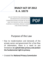 Data Privacy Act of 2012