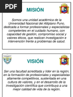 Misión - Vision Fac. Enfermeria