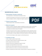 Perfiles IT Administrador de Base de Datos (DBA)