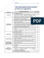 Propuesta Lista de Cotejo para Evaluar Una Tesis