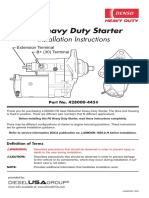 DensoR5Starter Installation For Mercedes Benz