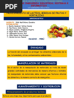 Procesamiento de Lacteos, Bebidas de Frutas y Hortalizas