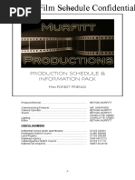 Production Schedule & Information Pack: Film: Forest Friends