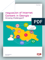 Regulation of Internet Content in Georgia - Growing Challenges