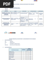 Informe de La Primera Jornada de Reflexión