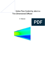 CFD Model of Active Flow Control by Jets in A Two-Dimensional Diffuser