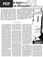 La Influencia Lingüística Portuguesa en Extremadura - Alminar Febrero/1979 - Revista de La Institución Pedro de Valencia