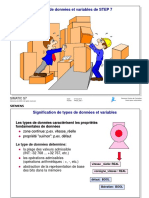 Types de Donnees Et Variables de STEP 7