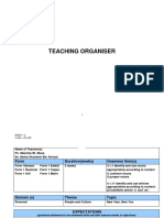 Teaching Organiser: Week 1 3 3 Jan - 20 JAN