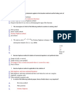 Numerical Methods MCQ