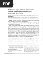 Predictors of Septic Metastatic Infection and Mortality Among Patients With Klebsiella