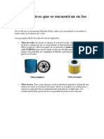 Tipos de Filtros Que Se Encuentran en Los Vehículos