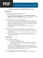 06 2014 Full Proposal Writing Workshop Handout 2014