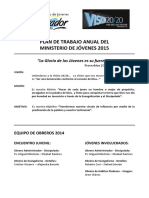 Plan Anual Ministerio de Jóvenes 2015