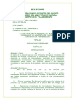 Ley #29080 Registrodelagenteinmobiliariodelminiteriodeviviendasaneamientoycontrusccion